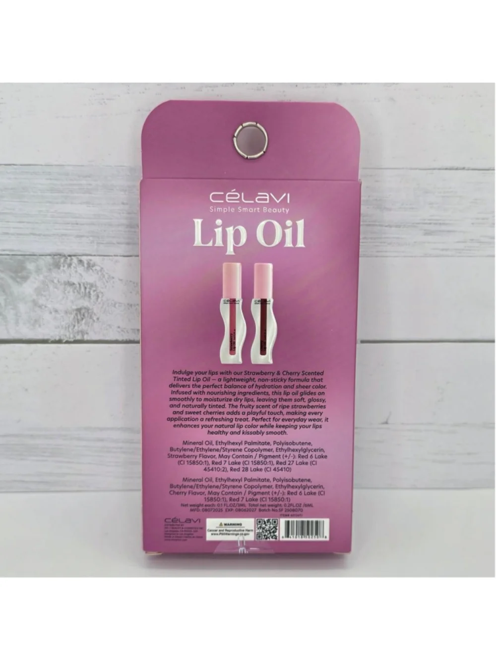 CéLavi Strawberry & Cherry Lip Oil